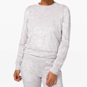 Lululemon Warm Down Crew *Crushed Velvet - Chrome